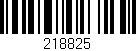 Código de barras (EAN, GTIN, SKU, ISBN): '218825'