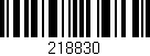 Código de barras (EAN, GTIN, SKU, ISBN): '218830'