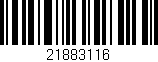 Código de barras (EAN, GTIN, SKU, ISBN): '21883116'