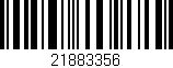 Código de barras (EAN, GTIN, SKU, ISBN): '21883356'