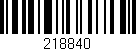 Código de barras (EAN, GTIN, SKU, ISBN): '218840'
