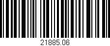 Código de barras (EAN, GTIN, SKU, ISBN): '21885.06'