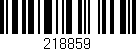 Código de barras (EAN, GTIN, SKU, ISBN): '218859'