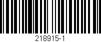 Código de barras (EAN, GTIN, SKU, ISBN): '218915-1'