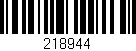 Código de barras (EAN, GTIN, SKU, ISBN): '218944'