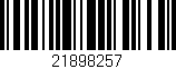 Código de barras (EAN, GTIN, SKU, ISBN): '21898257'
