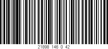 Código de barras (EAN, GTIN, SKU, ISBN): '21898_146_0_42'