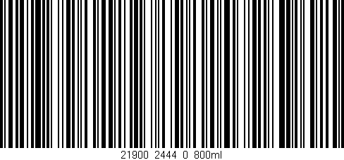 Código de barras (EAN, GTIN, SKU, ISBN): '21900_2444_0_800ml'