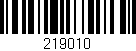 Código de barras (EAN, GTIN, SKU, ISBN): '219010'