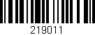 Código de barras (EAN, GTIN, SKU, ISBN): '219011'