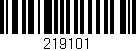 Código de barras (EAN, GTIN, SKU, ISBN): '219101'