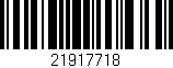 Código de barras (EAN, GTIN, SKU, ISBN): '21917718'