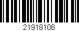 Código de barras (EAN, GTIN, SKU, ISBN): '21918106'