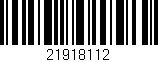 Código de barras (EAN, GTIN, SKU, ISBN): '21918112'