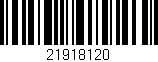 Código de barras (EAN, GTIN, SKU, ISBN): '21918120'