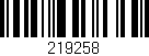 Código de barras (EAN, GTIN, SKU, ISBN): '219258'