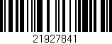 Código de barras (EAN, GTIN, SKU, ISBN): '21927841'