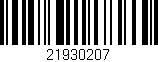 Código de barras (EAN, GTIN, SKU, ISBN): '21930207'