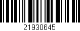 Código de barras (EAN, GTIN, SKU, ISBN): '21930645'