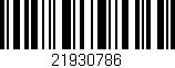 Código de barras (EAN, GTIN, SKU, ISBN): '21930786'