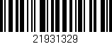 Código de barras (EAN, GTIN, SKU, ISBN): '21931329'