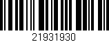Código de barras (EAN, GTIN, SKU, ISBN): '21931930'