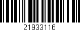 Código de barras (EAN, GTIN, SKU, ISBN): '21933116'