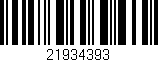 Código de barras (EAN, GTIN, SKU, ISBN): '21934393'