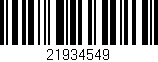 Código de barras (EAN, GTIN, SKU, ISBN): '21934549'