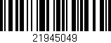Código de barras (EAN, GTIN, SKU, ISBN): '21945049'