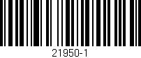 Código de barras (EAN, GTIN, SKU, ISBN): '21950-1'