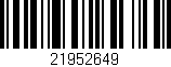Código de barras (EAN, GTIN, SKU, ISBN): '21952649'