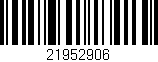 Código de barras (EAN, GTIN, SKU, ISBN): '21952906'