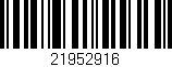 Código de barras (EAN, GTIN, SKU, ISBN): '21952916'