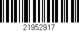 Código de barras (EAN, GTIN, SKU, ISBN): '21952917'
