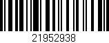 Código de barras (EAN, GTIN, SKU, ISBN): '21952938'