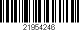 Código de barras (EAN, GTIN, SKU, ISBN): '21954246'