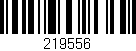 Código de barras (EAN, GTIN, SKU, ISBN): '219556'
