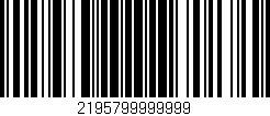 Código de barras (EAN, GTIN, SKU, ISBN): '2195799999999'