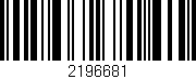 Código de barras (EAN, GTIN, SKU, ISBN): '2196681'