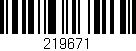 Código de barras (EAN, GTIN, SKU, ISBN): '219671'