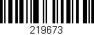 Código de barras (EAN, GTIN, SKU, ISBN): '219673'