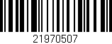 Código de barras (EAN, GTIN, SKU, ISBN): '21970507'