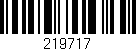 Código de barras (EAN, GTIN, SKU, ISBN): '219717'