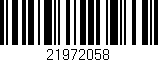 Código de barras (EAN, GTIN, SKU, ISBN): '21972058'