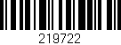Código de barras (EAN, GTIN, SKU, ISBN): '219722'