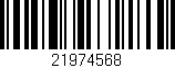 Código de barras (EAN, GTIN, SKU, ISBN): '21974568'