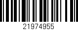 Código de barras (EAN, GTIN, SKU, ISBN): '21974955'