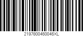 Código de barras (EAN, GTIN, SKU, ISBN): '2197800460046XL'