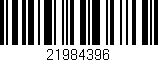 Código de barras (EAN, GTIN, SKU, ISBN): '21984396'